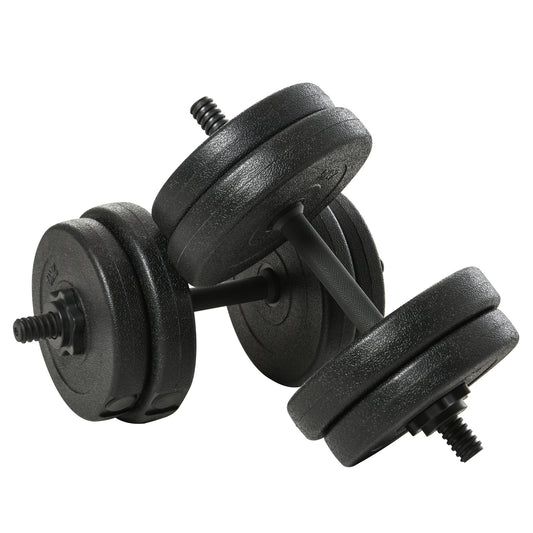 Soozie Pair Dumbbell 2 x 10kg 44-Pound Cast Iron Sports Gym